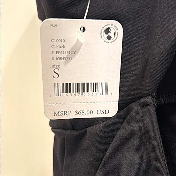 NWT Free People Intimately Black Probably Should Bodycon Mini Fitted Dress S - Picture 8 of 8